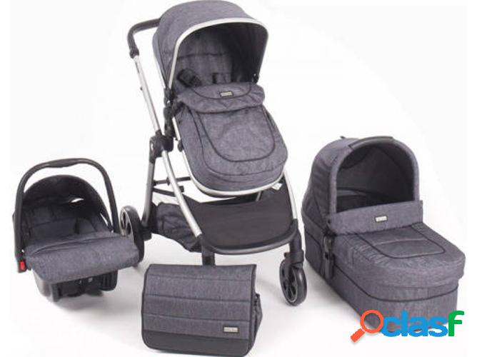 Carrito de Bebé Trio KIKKA BOO 3 In 1 Grey Melange