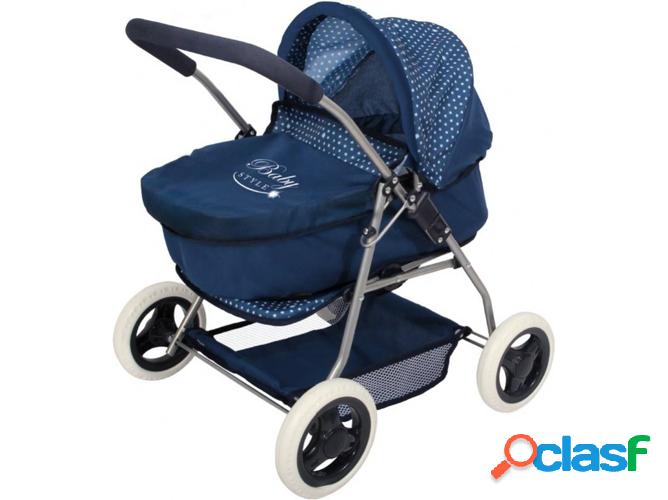 Carrito de Muñecas CB TOYS Baby Style Azul