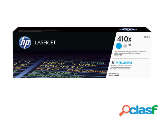 Cartucho de tóner original LaserJet HP 410X cian de alta