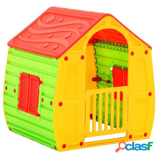 Casita de juegos para niños 102x90x109 cm