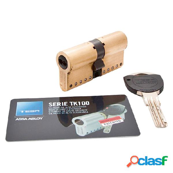 Cilindro de alta seguridad Tesa 30 60 TK100 latón TK153060L