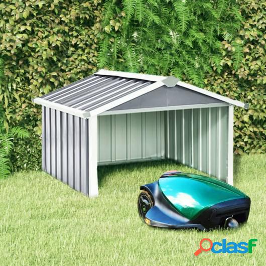 Cobertizo para cortacésped acero galvanizado gris 92x97x63