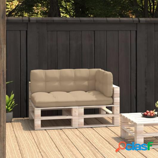 Cojines para sofá de palets 3 piezas beige
