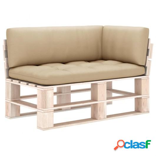 Cojines para sofá de palés 3 piezas beige