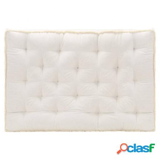 Cojín para sofá de palets beige 120x80x10 cm