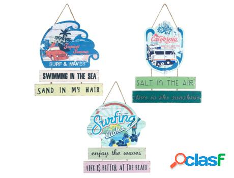 Colgante Pared Surf 3 Diferentes Incluye 3 Unidades Adorno