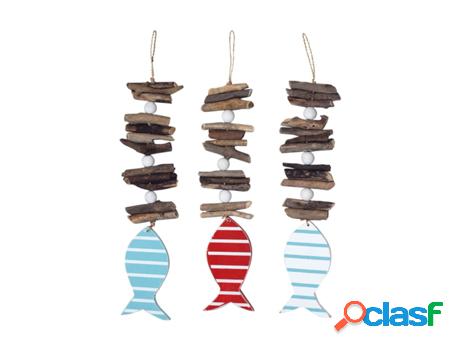 Colgante Peces A Rayas 3 Diferentes Incluye 3 Unidades