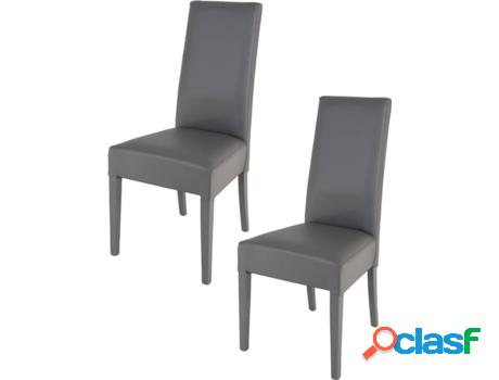 Conjunto de 2 Sillas T M C S Luisa (Gris Oscuro - 99x46x55