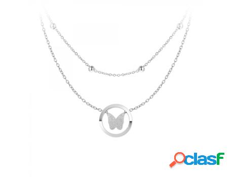 Conjunto de Collares SC_CRYSTAL Cristales (Acero - 36cm)