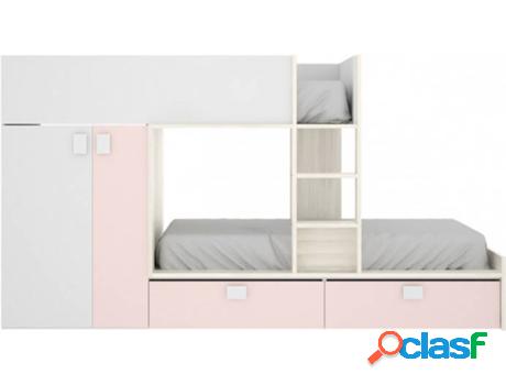 Conjunto de Cuarto DKIT Matt 03K4533029 (Blanco, Rosa -