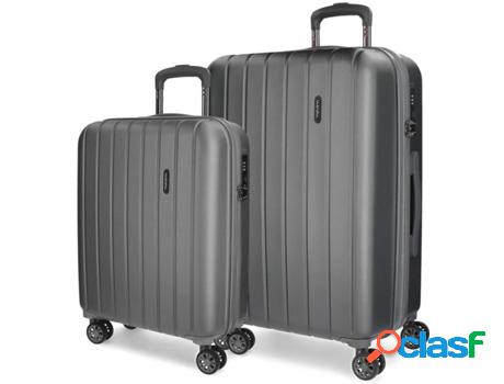 Conjunto de Maletas de Viaje MOVOM Wood (119 L - Gris)