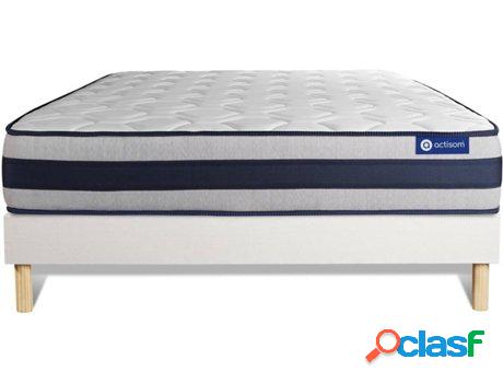 Conjunto de Somier Blanco + Colchón ACTISOM Actiflex Ergo