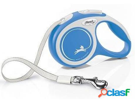 Correa para Perros FLEXI Longitud Ajustable (Azul - 3 m -