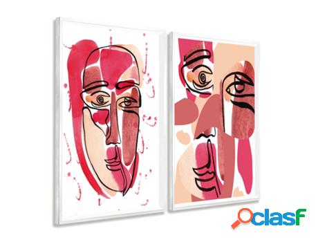Cuadro DEKOARTE Caras, Abstracto, Picasso (100x70 cm)