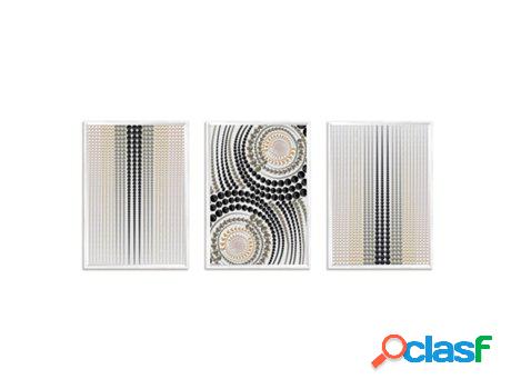 Cuadro DEKOARTE Mosaico, Abstracto, Neutro (150x70 cm)