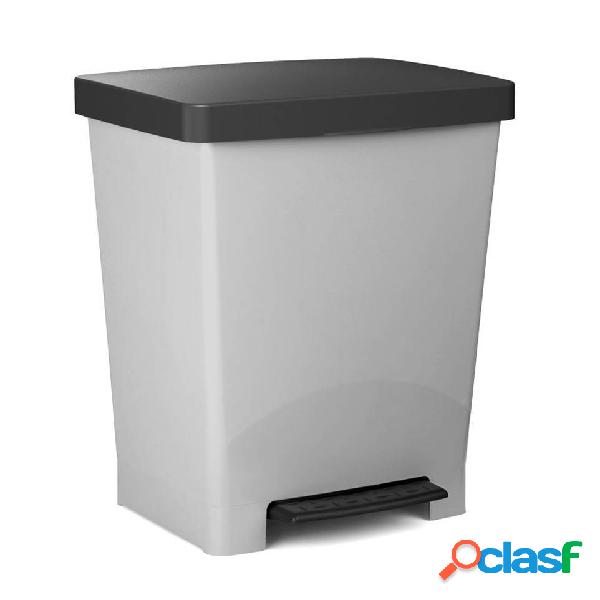 Cubo de basura 23L Tatay Cubik Eco Gris