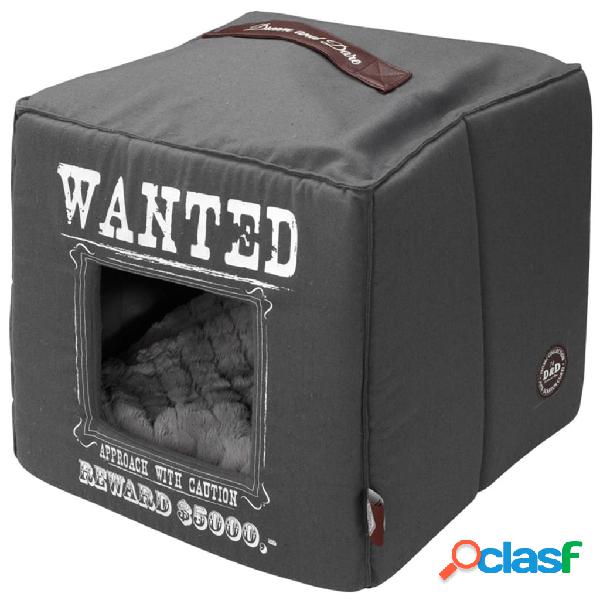 D&D Cama cubo de mascota Wanted 40x40x40 cm gris 671/432327