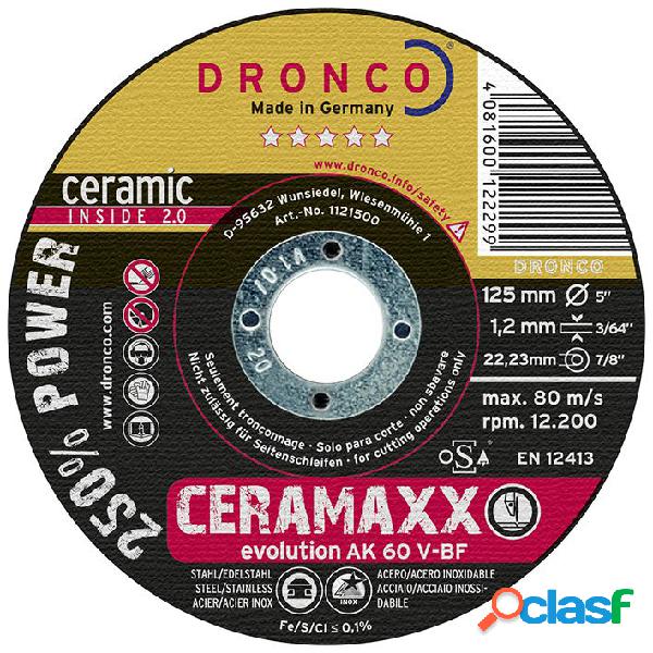 DRONCO AK60V-125x1,2 - Disco de corte ultra rápido CeraMaxx