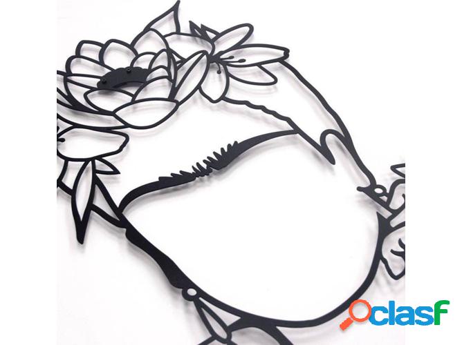 Decoración de Pared HOAGARD Metal Wall Art Frida (68x41cm)