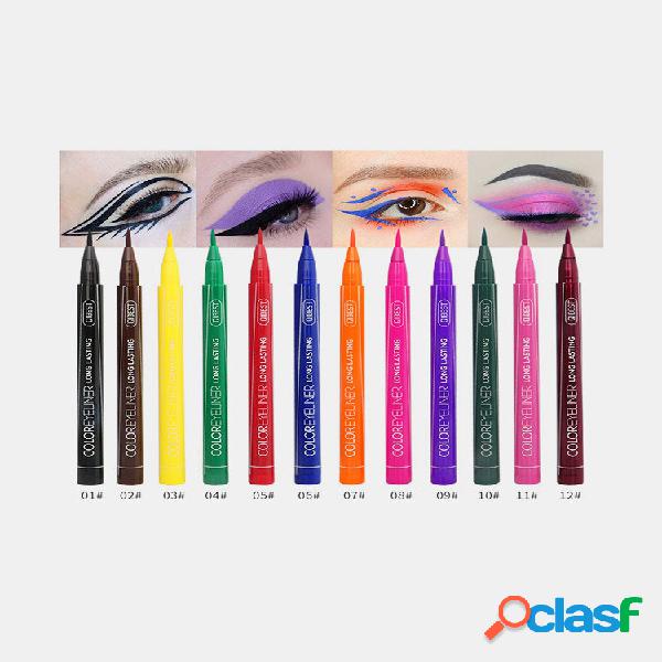 Delineador de ojos líquido colorido Pluma Impermeable