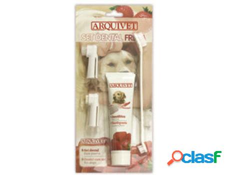Dientes Carpetas para Perros ARQUIVET con Cepillo de Dientes