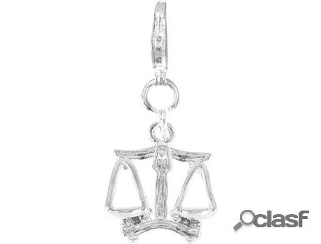 Dije SC_CRYSTAL signo (bañado a rodio - 14 mm x 16 mm)