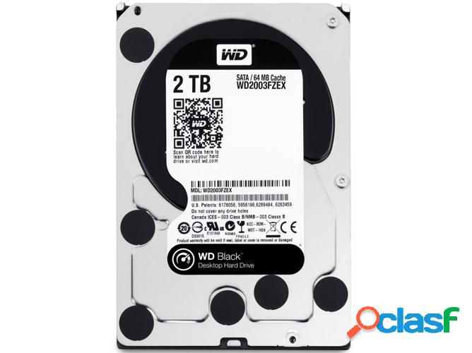 Disco HDD Interno WESTERN DIGITAL WD1003FZEX (2 TB - SATA -