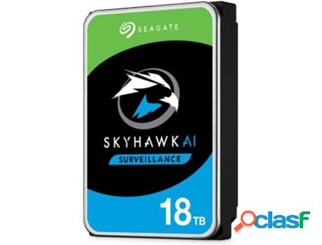 Disco Interno HDD SEAGATE Skyhawk AI (18 TB - SATA - 256 MB)