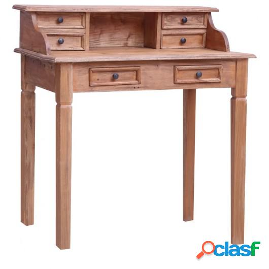 Escritorio con cajones de madera maciza reciclada 90x50x101
