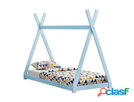 Estructura de Cama Infantil EN.CASA (Azul - Madera - 90x200