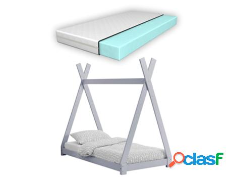 Estructura de Cama Infantil EN.CASA (Gris - Madera -