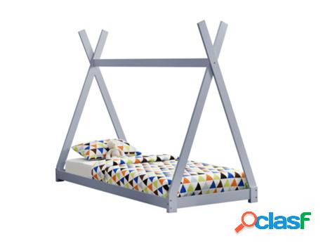 Estructura de Cama Infantil EN.CASA (Gris - Madera - 90x200