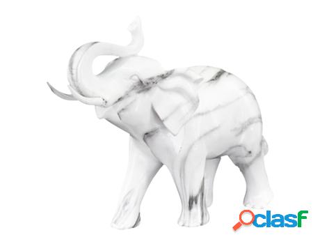Figura Elefante Blanco de Resina 19*9*23cm Figura de