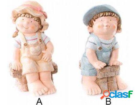 Figura HOGAR Y MÁS Original De Niño En Fibra De Vidrio