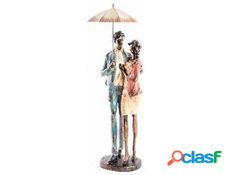 Figura HOGAR Y MÁS Pareja Decorativa En Resina (15x12x43cm)