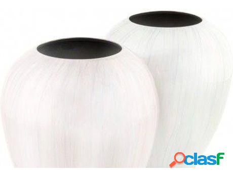 Flor HOGAR Y MÁS Jarrón Ero De Aluminio Moderno Y
