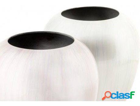 Flor HOGAR Y MÁS Jarrón Ero De Aluminio Moderno Y