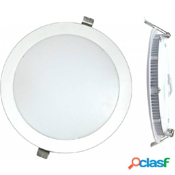 Foco Iluminacion Downlight Led Empotrable Plano 12W 4000K-Bl