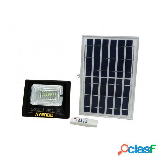 Foco Solar 25W 36Leds 960Lm Ayerbe Ne Mando Distancia 62063