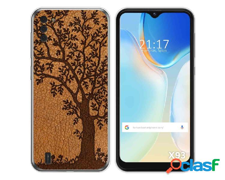 Funda para Doogee X93 TUMUNDOSMARTPHONE Dibujos Cuero 03