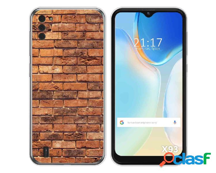Funda para Doogee X93 TUMUNDOSMARTPHONE Dibujos Ladrillo 04