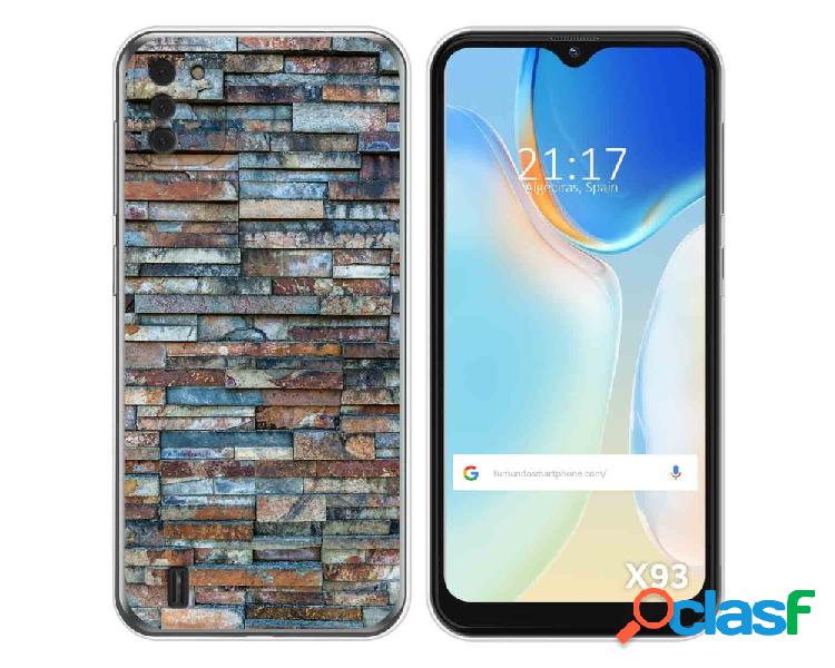 Funda para Doogee X93 TUMUNDOSMARTPHONE Dibujos Ladrillo 05
