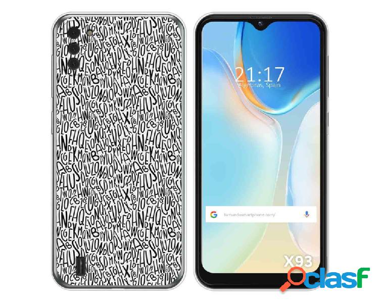 Funda para Doogee X93 TUMUNDOSMARTPHONE Dibujos Letras