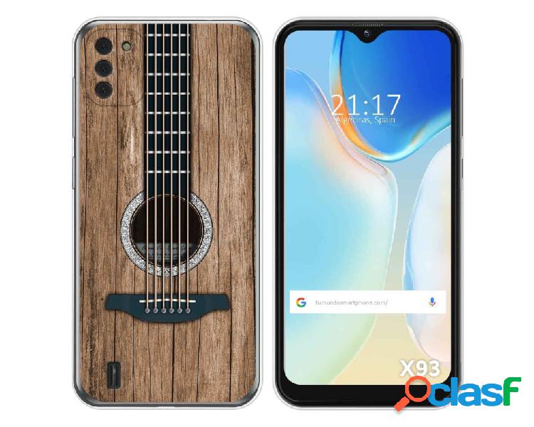 Funda para Doogee X93 TUMUNDOSMARTPHONE Dibujos Madera 11