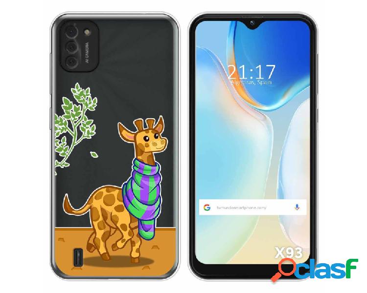 Funda para Doogee X93 TUMUNDOSMARTPHONE Dibujos Transparente