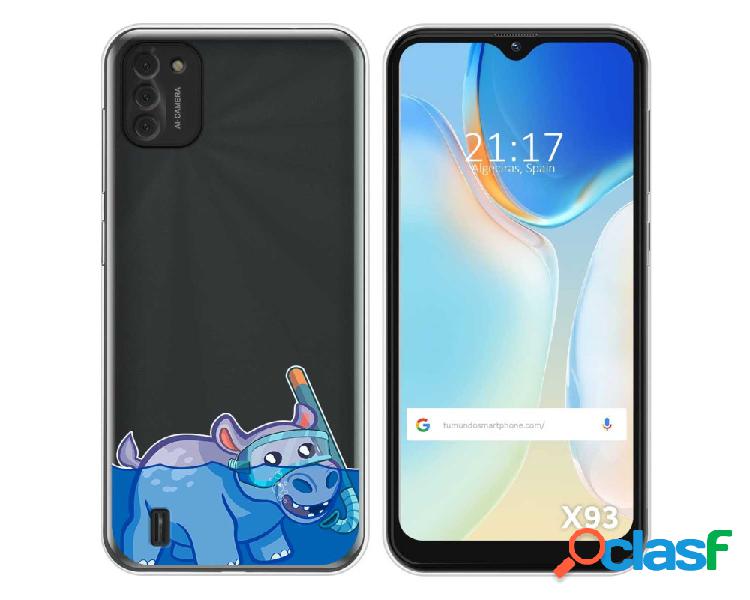 Funda para Doogee X93 TUMUNDOSMARTPHONE Dibujos Transparente