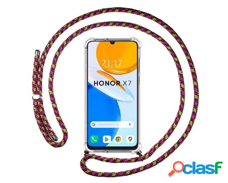Funda para Huawei Honor X7 TUMUNDOSMARTPHONE Colgante Rosa