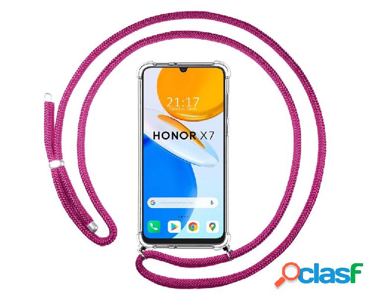 Funda para Huawei Honor X7 TUMUNDOSMARTPHONE Colgante Rosa