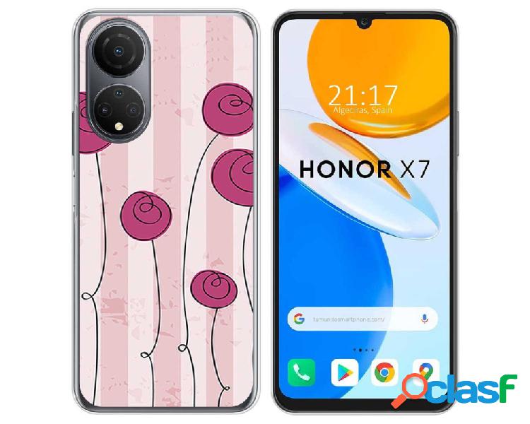 Funda para Huawei Honor X7 TUMUNDOSMARTPHONE Dibujos Flores