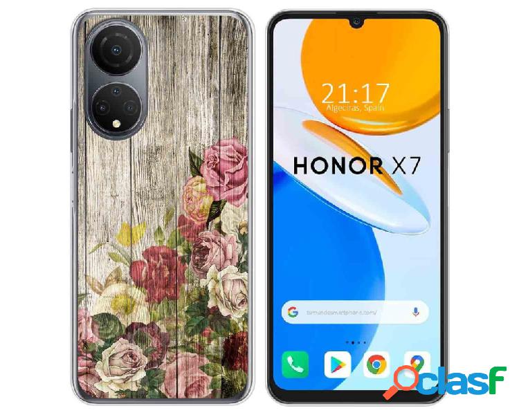 Funda para Huawei Honor X7 TUMUNDOSMARTPHONE Dibujos Madera
